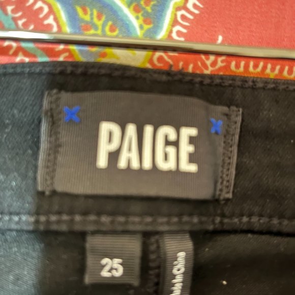Never been worn PAIGE HOXTON ANKLE JOXXI POCKETS - BLACK FOG LUXE COATING - Picture 3 of 11